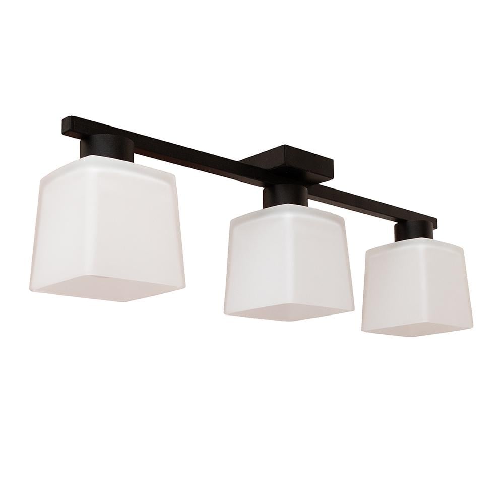 Люстра потолочная на три плафона MSK ELECTRIC Sakura NL 16510-3 BK под лампы Е27 Черный