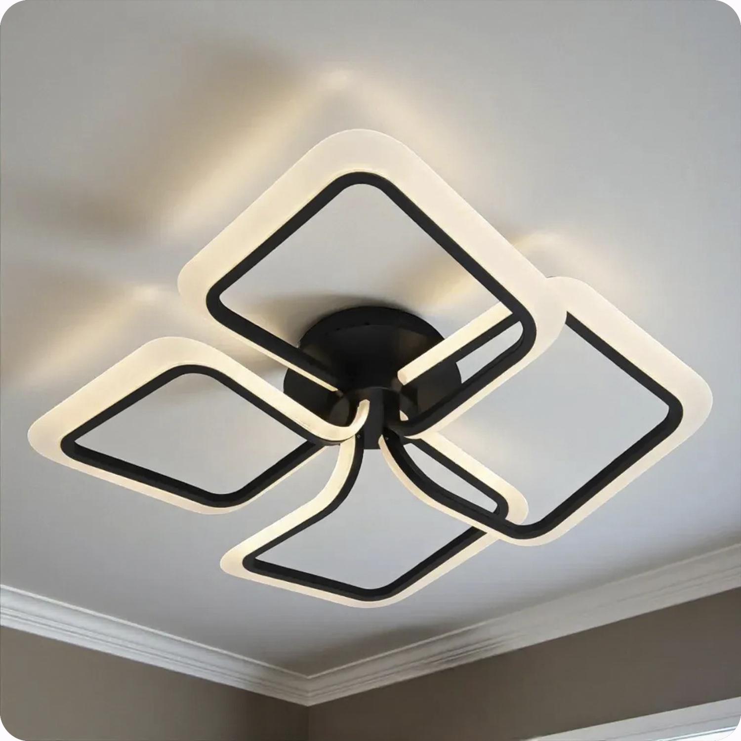 Люстра светодиодная 517 Dlight 65 Вт Черный (02123)