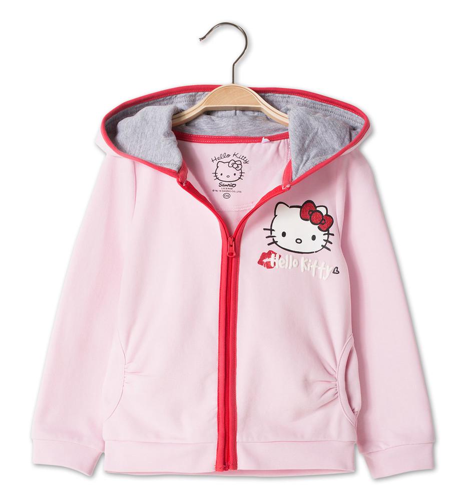 Толстовка для девочки C&A на молнии размер 116 Розовый (386710)