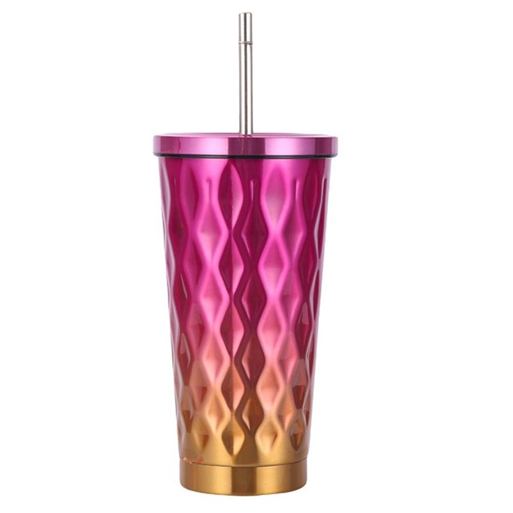 Стакан металлический с крышкой и трубочкой Найт-лайф 550 мл Розовый - фото 6 Стакан металлический с крышкой и трубочкой Найт-лайф 550 мл Розовый - фото 6