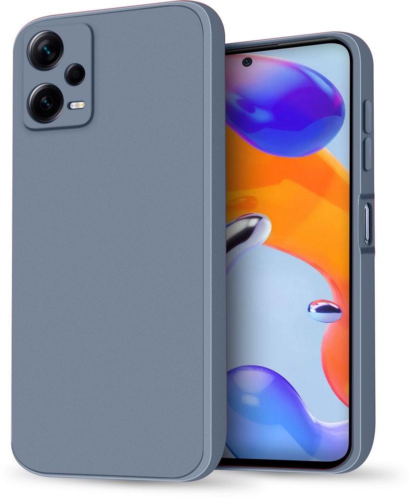Силиконовый чехол HardCorner Xiaomi Redmi Note 12 Pro+ 5G (с микрофиброй) Gray Blue (35421-6D)