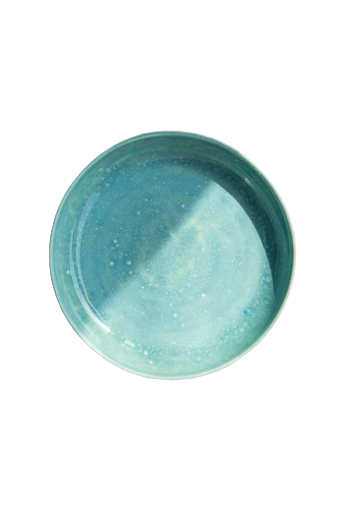 Тарелка глубокая Dovbysh Porcelain Garna 24 см Бирюзовый (100017)