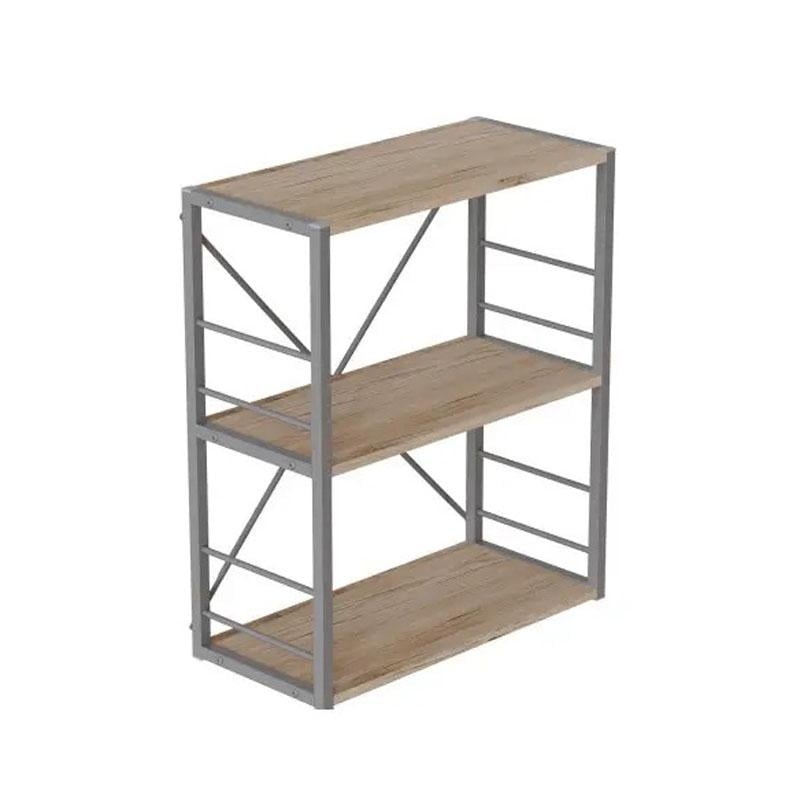 Этажерка Ferrum-decor Коннект 3/60 ДСП 16 мм 73x60x28 см Серый/Дуб Сан-Марино (FRD-104267)