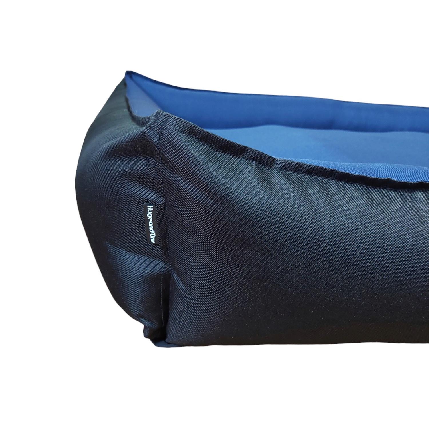 Лежак для собак Huge and Tiny Waterproof з бортами 110x85x24 см Синій з чорним - фото 11 Лежак для собак Huge and Tiny Waterproof з бортами 110x85x24 см Синій з чорним - фото 11