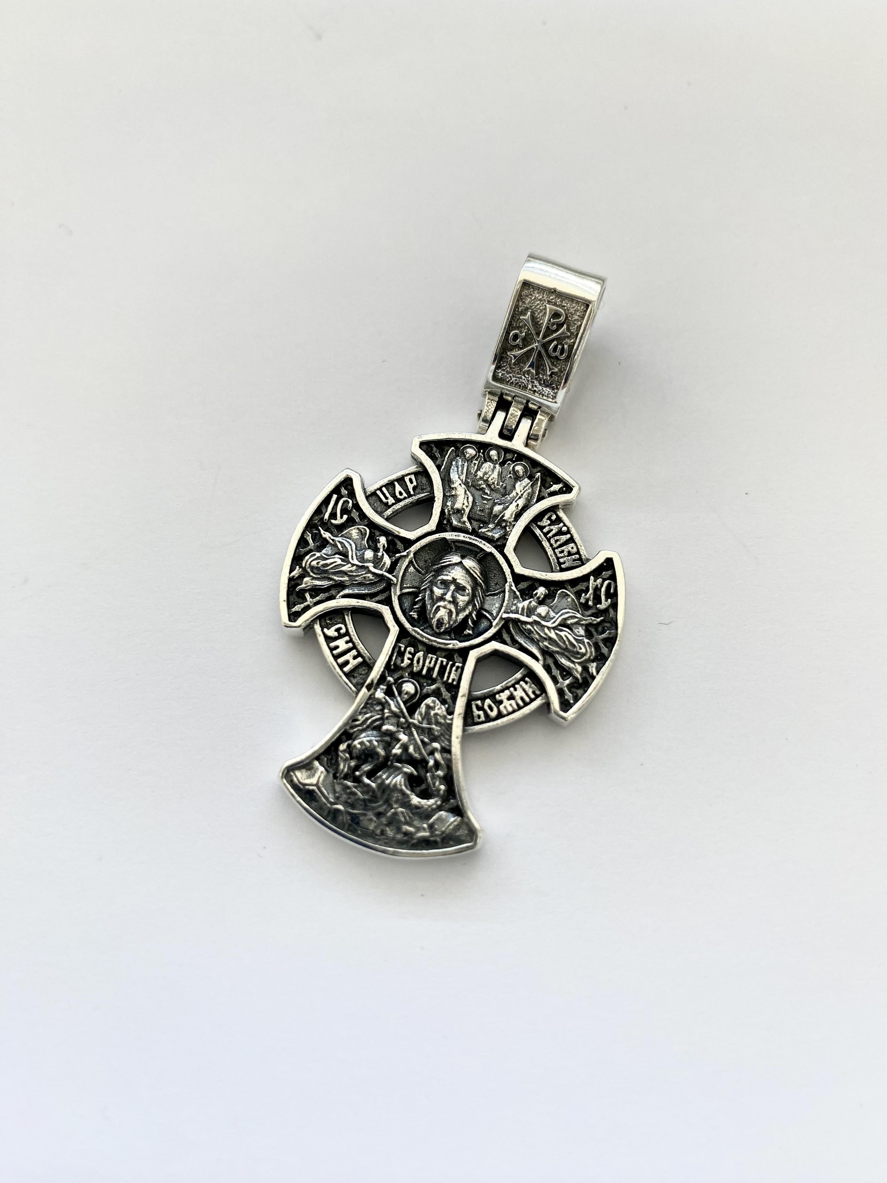 Крестик православный серебряный (КД-17)