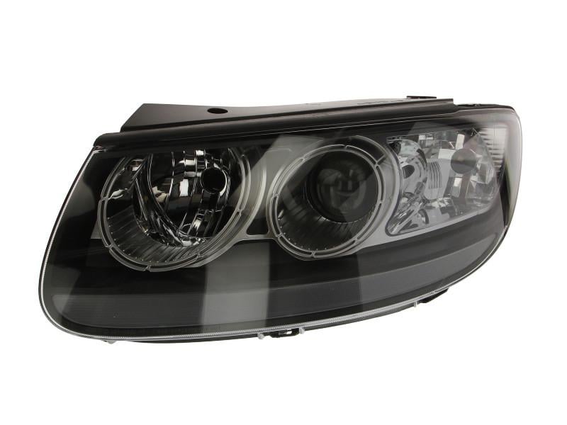 Фара передняя левая Hyundai Santa Fe II 2005-2010 H7/H7 черная рамка (221-1144L-LDEM2)