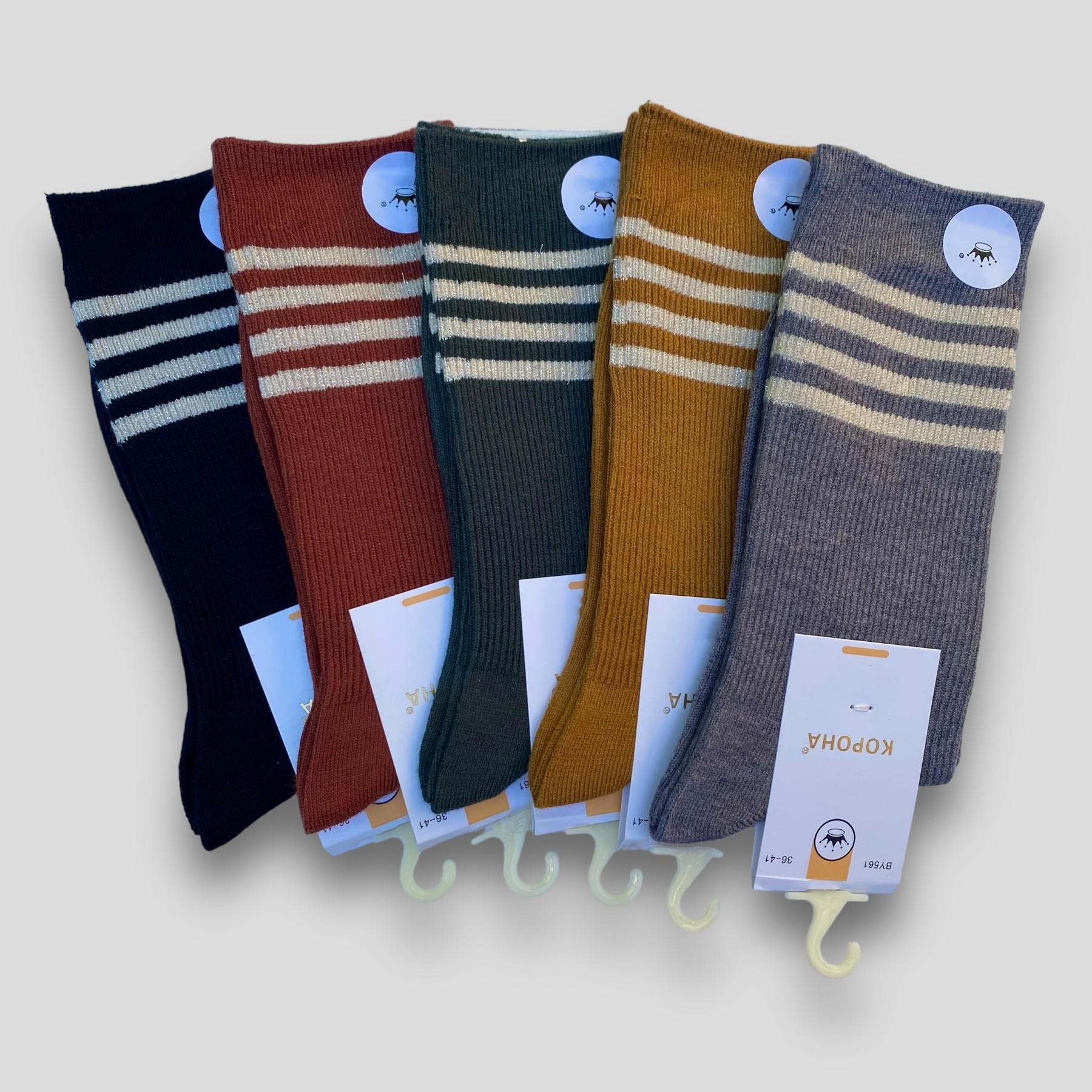 Носки женские кашемировые с люрексом Корона р. 36-41 5 пар (BY561-3) Носки женские кашемировые с люрексом Корона р. 36-41 5 пар (BY561-3)