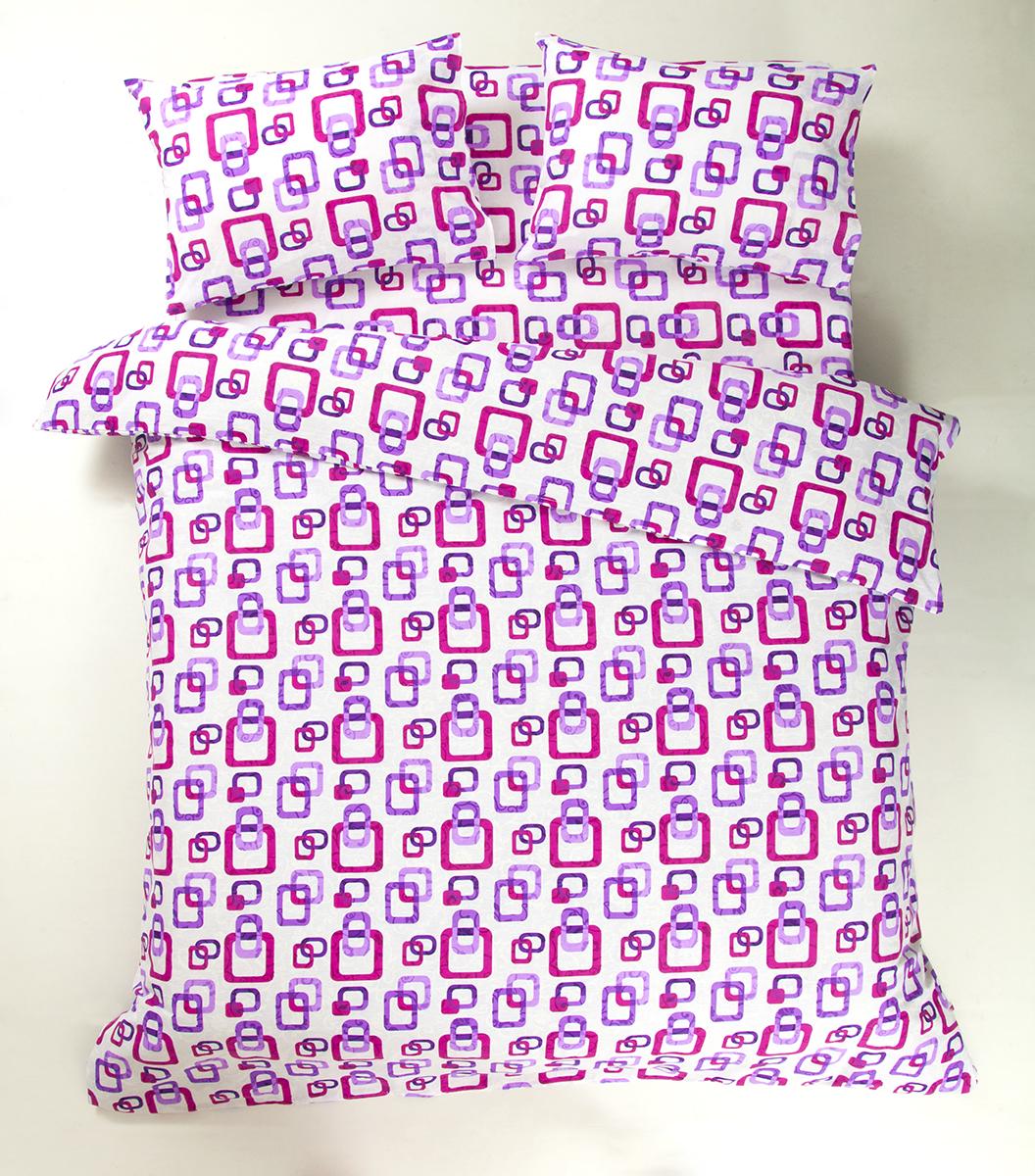 Комплект постільної білизни Lotus Delta ранфорс євро Ліловий (19727) - фото 2 Комплект постільної білизни Lotus Delta ранфорс євро Ліловий (19727) - фото 2