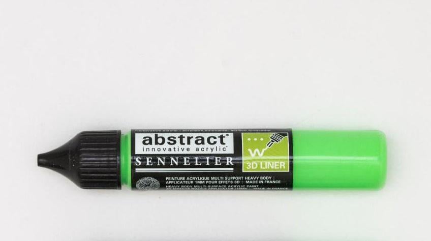 Лінер акриловий Sennelier Abstract 3D 27 мл флуоресцентний Зелений