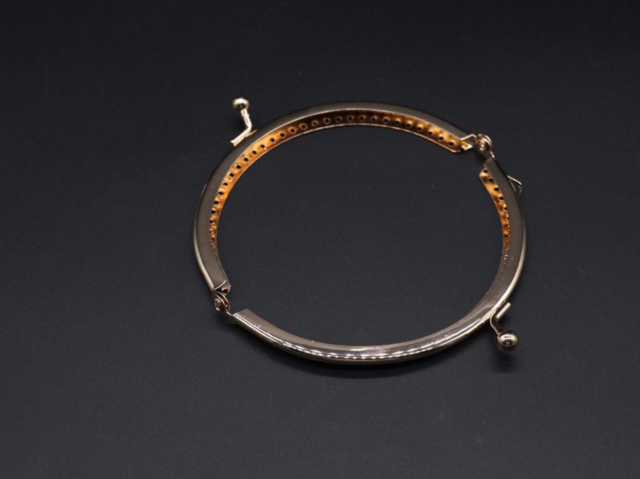 Фермуар для сумок металлический 10 см Золотистый (808411572) - фото 2 Фермуар для сумок металлический 10 см Золотистый (808411572) - фото 2