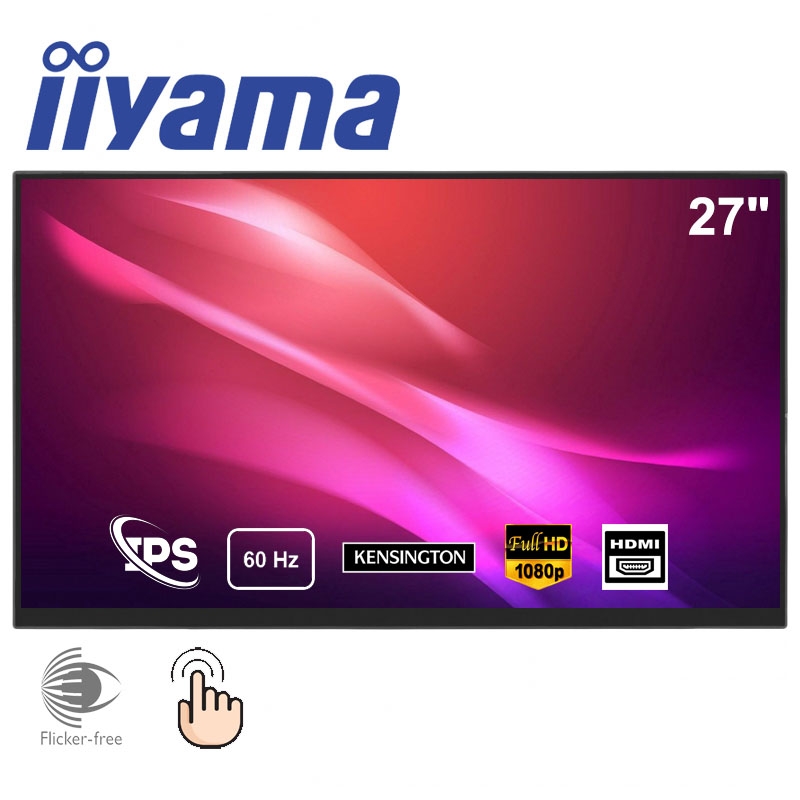Монитор Iiyama T2755MSC-B1 сенсорный IPS 1920x1080 Full HD 27" (tf6340) - фото 2 Монитор Iiyama T2755MSC-B1 сенсорный IPS 1920x1080 Full HD 27" (tf6340) - фото 2