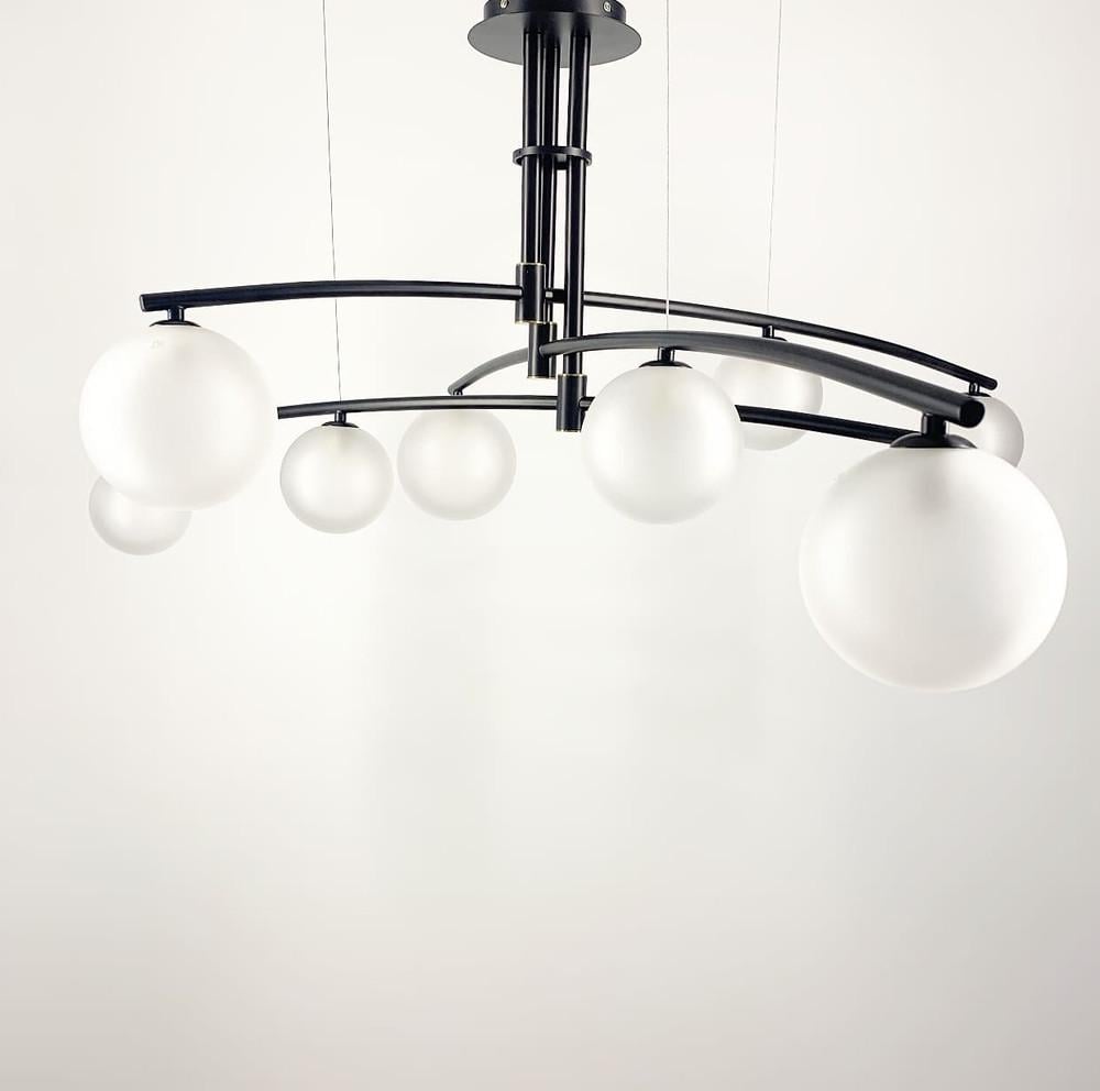 Люстра сучасна підвісна Aure Чорний (SGJ 8/9 BK) - фото 2