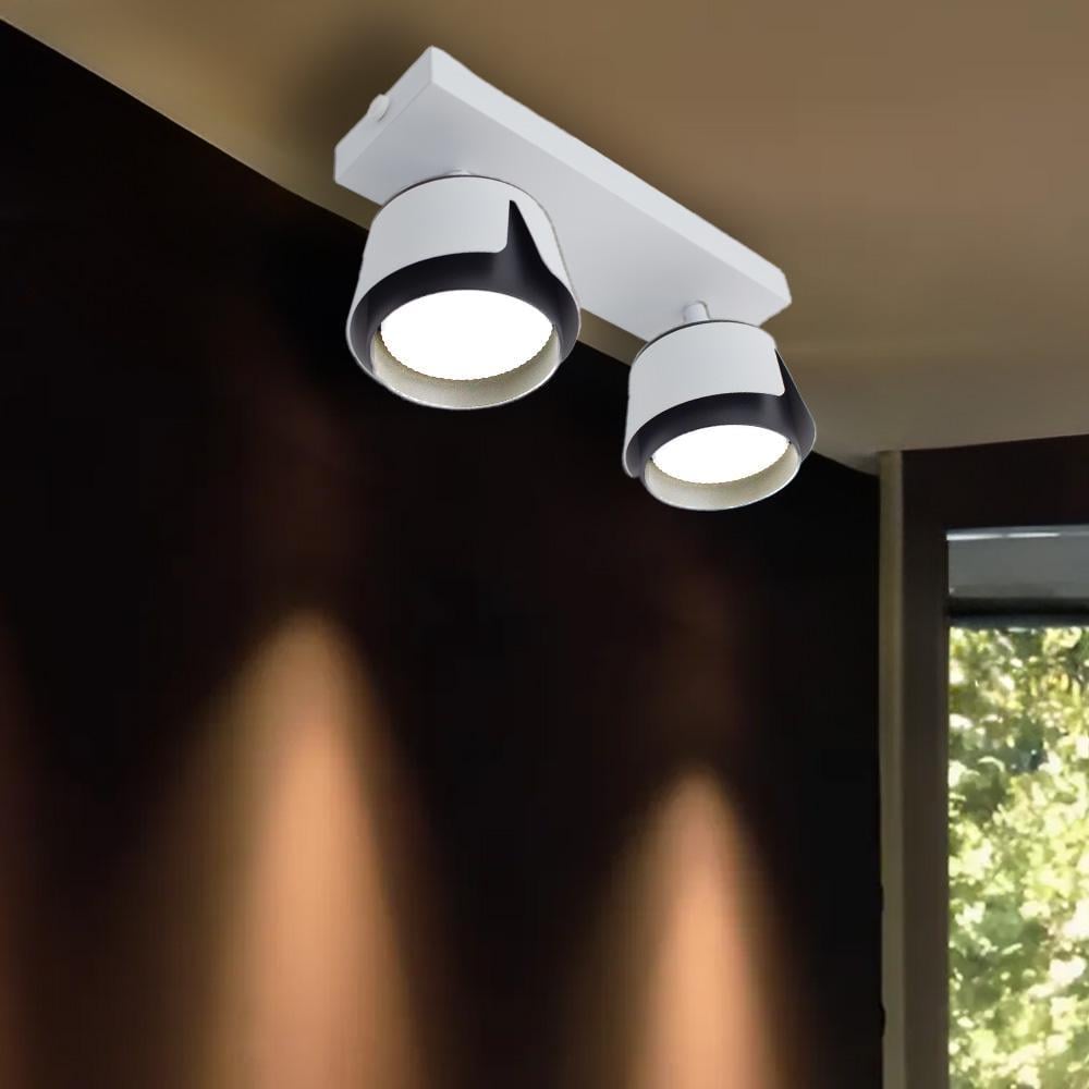 Світильник точковий ESLLSE TELA 2R DL GX53 270x100x135 мм Біло-чорний (10533) - фото 6 Світильник точковий ESLLSE TELA 2R DL GX53 270x100x135 мм Біло-чорний (10533) - фото 6