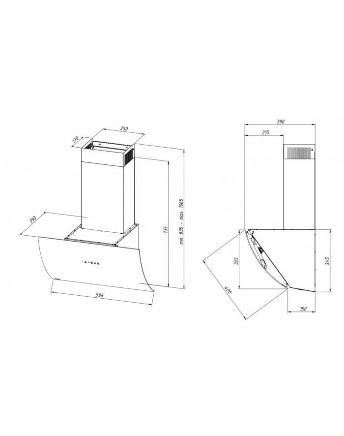 Вытяжка AKPO WK-9 Clarus Pro 850 60 см Black (22104) - фото 14