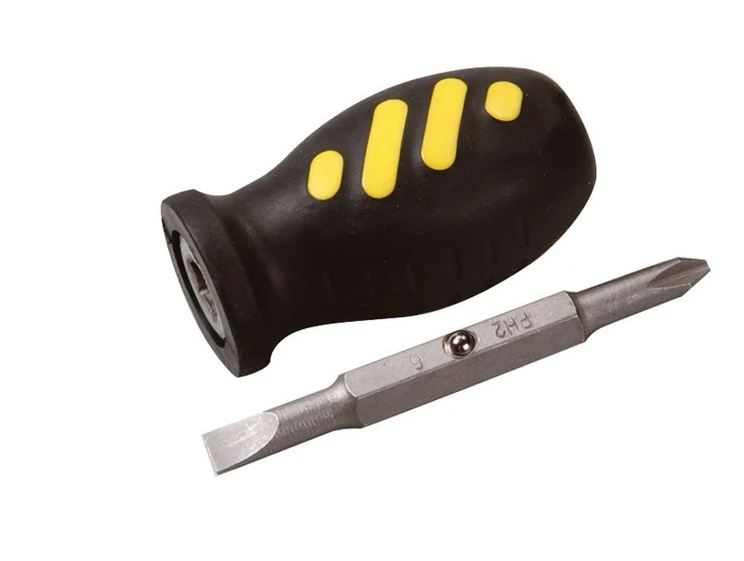 Викрутка Mastertool 2В1 насадка 75 мм РН2/SL6 Чорний/Жовтий (40-0177)