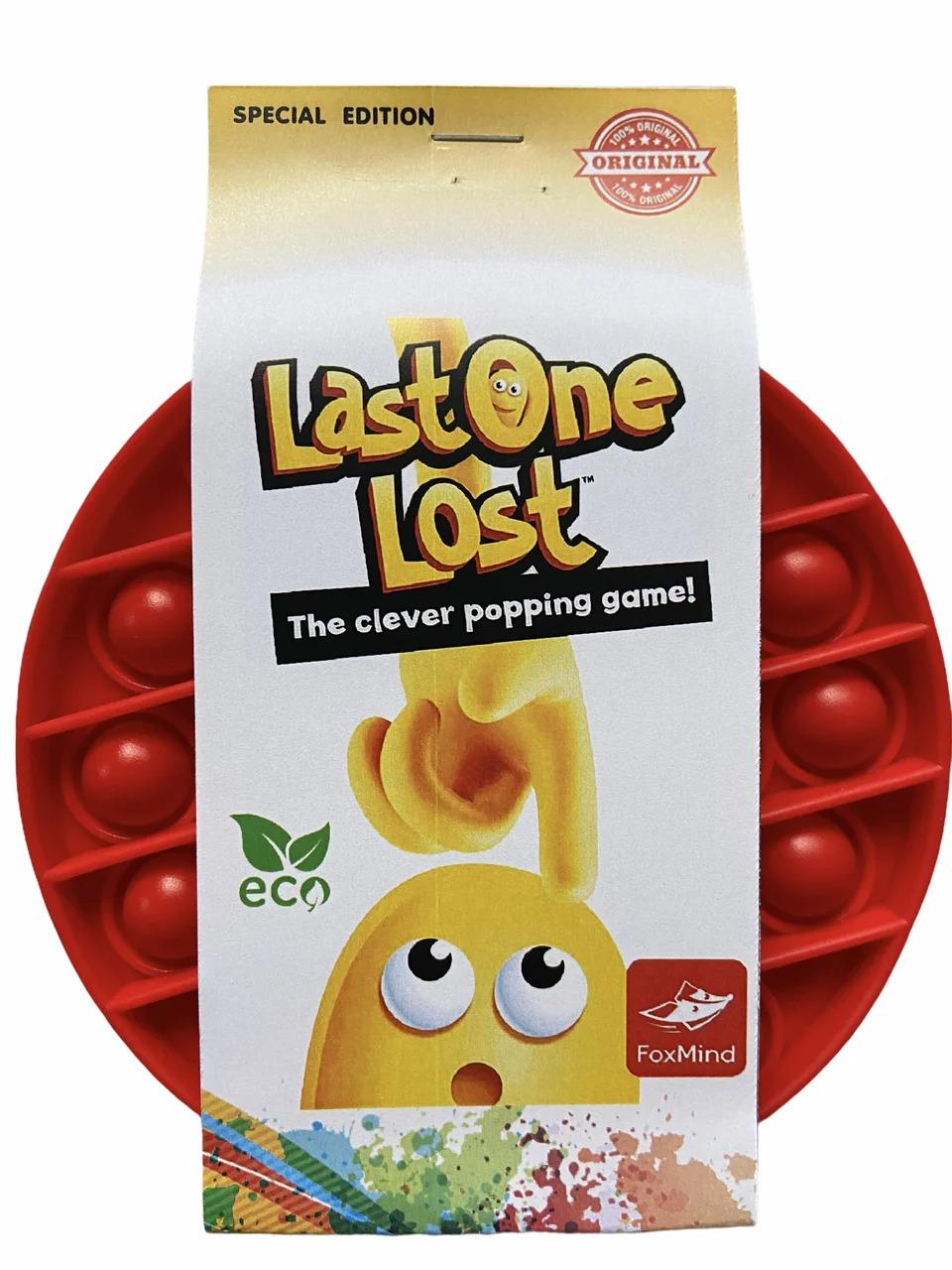 Сенсорная силиконовая игрушка пупырка антистресс Pop It Last One Lost Красный круг