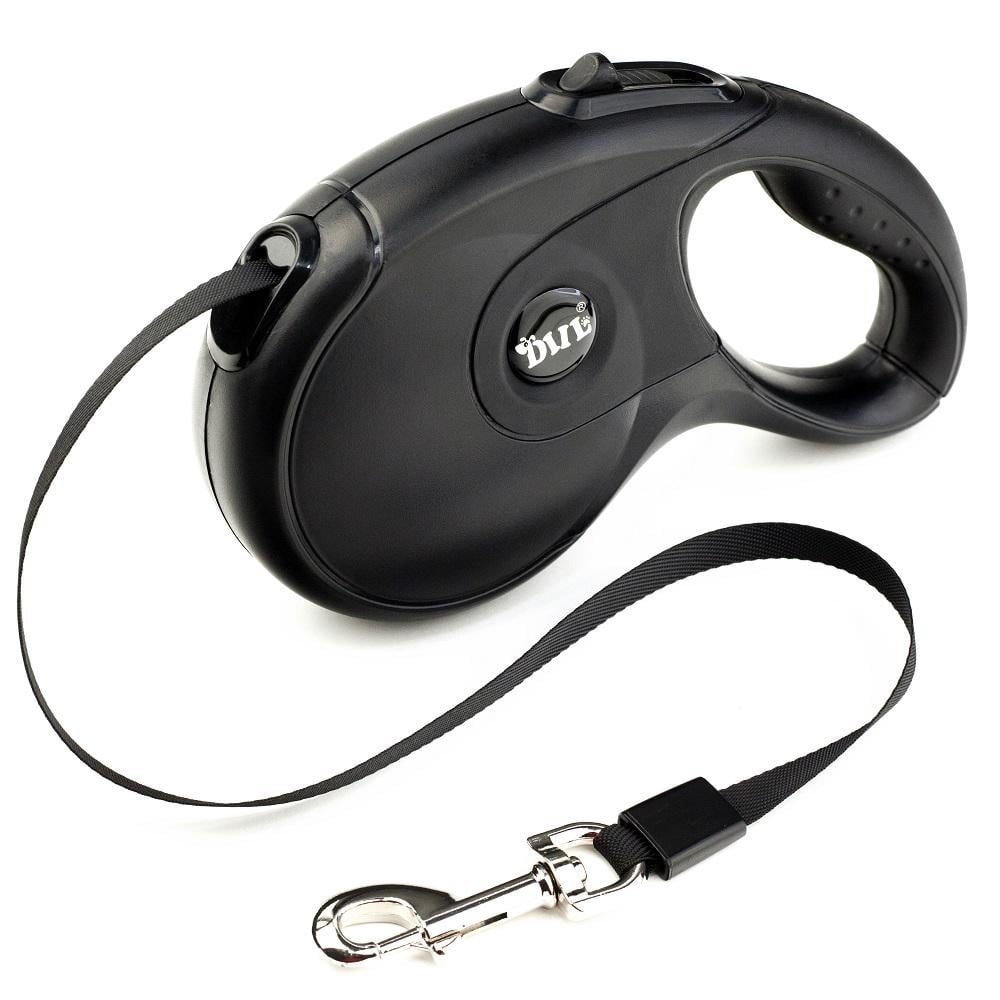 Поводок рулетка для собак DIIL до 40 кг 5 м Черный (002003)