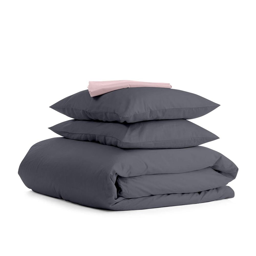 Комплект семейного постельного белья Cosas Satin Grey Beige-S 2х160х220 см (4822052369777)