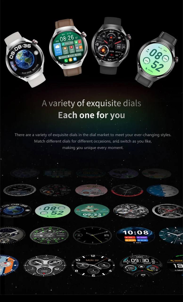 Смарт-часы Watch GT4 Amoled NFC Черные (18003817) - фото 3