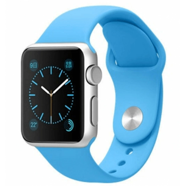 Ремешок силиконовый Sport Band для Apple Watch 38/40/41 мм Blue (212-00600) Ремешок силиконовый Sport Band для Apple Watch 38/40/41 мм Blue (212-00600)