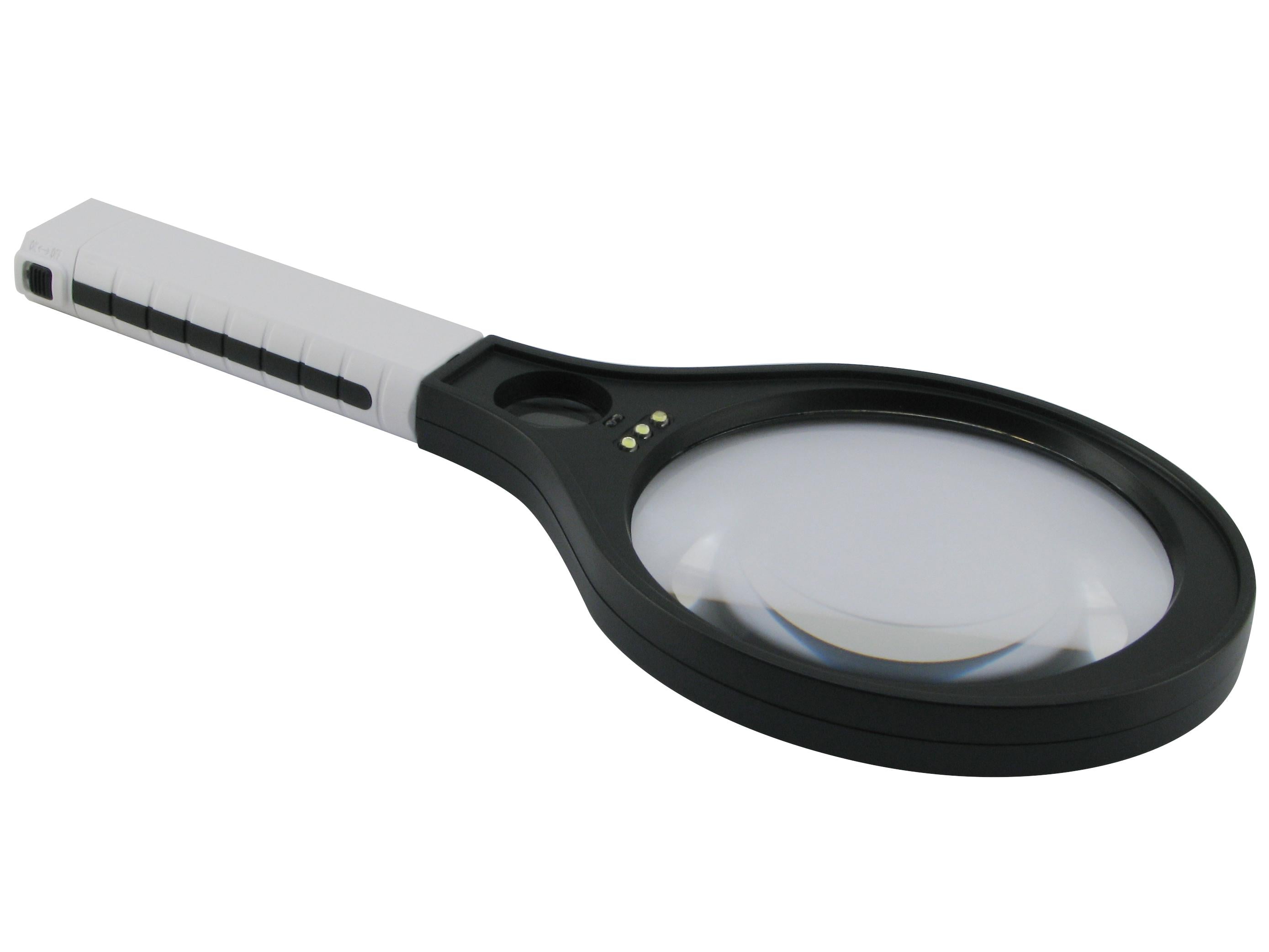 Лупа ручная Magnifier MG80138B с подсветкой (23698)