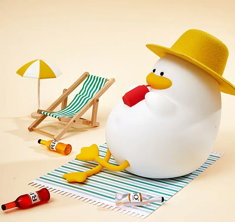 Нічник дитячий Качка силіконовий Білий (L-1921) - фото 4 Нічник дитячий Качка силіконовий Білий (L-1921) - фото 4