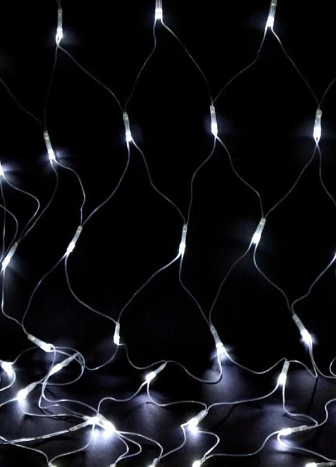 Гирлянда штора сетка 120 LED 220В 1,5х1,5 м Холодный белый (3009) - фото 7 Гирлянда штора сетка 120 LED 220В 1,5х1,5 м Холодный белый (3009) - фото 7
