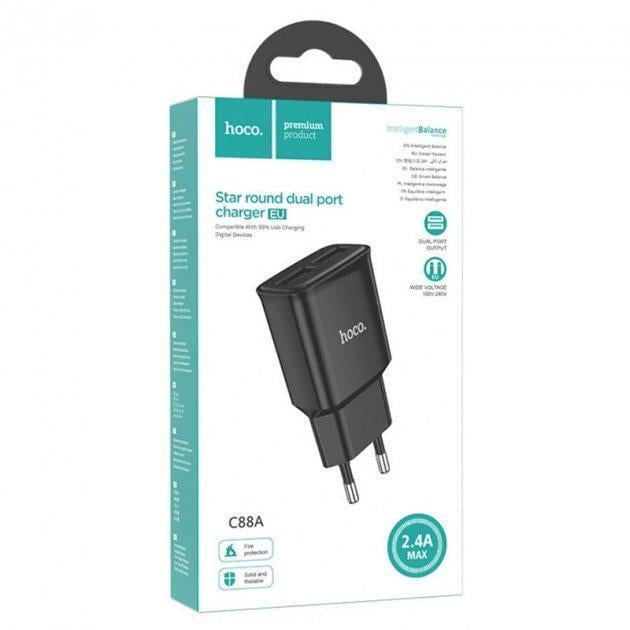 Зарядное устройство Hoco C88A 2USB 2,4 A (1776449610)