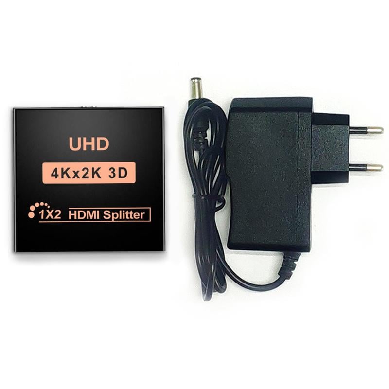 Активний HDMI розгалужувач 4Sport Splitter 1to2 Black (WAZ-HR12-B) - фото 4