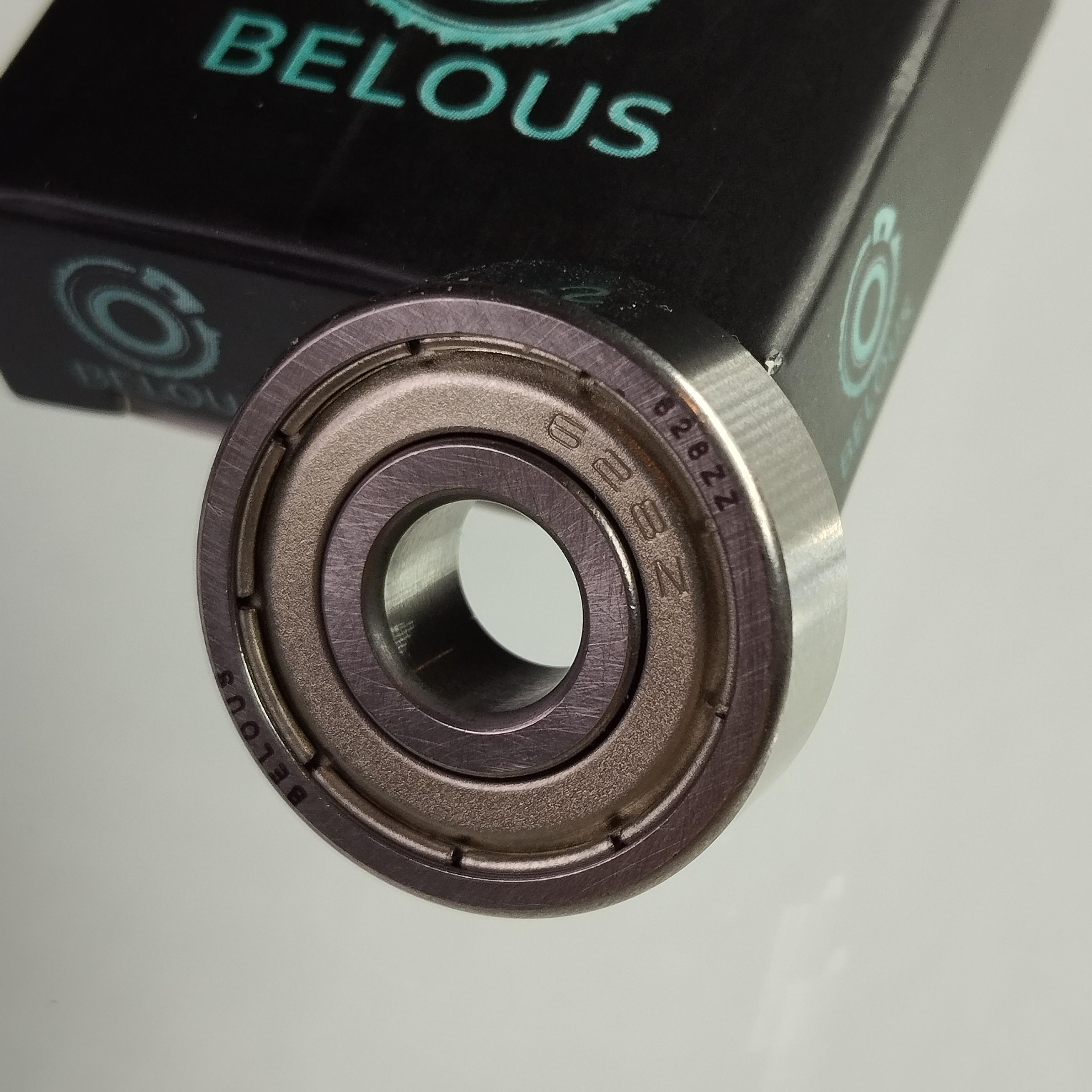 Підшипник BELOUS 628 ZZ кульковий однорядний 8 мм x 24 мм x 8 мм gcr15 ABEC3 rpm12000 (100053)