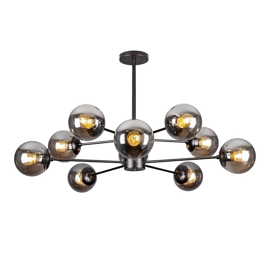 Люстра лофт на 10 плафонов Levistella 7526033-10 BK+BK регулируемая Черный (147-16-LVS6545) Люстра лофт на 10 плафонов Levistella 7526033-10 BK+BK регулируемая Черный (147-16-LVS6545)