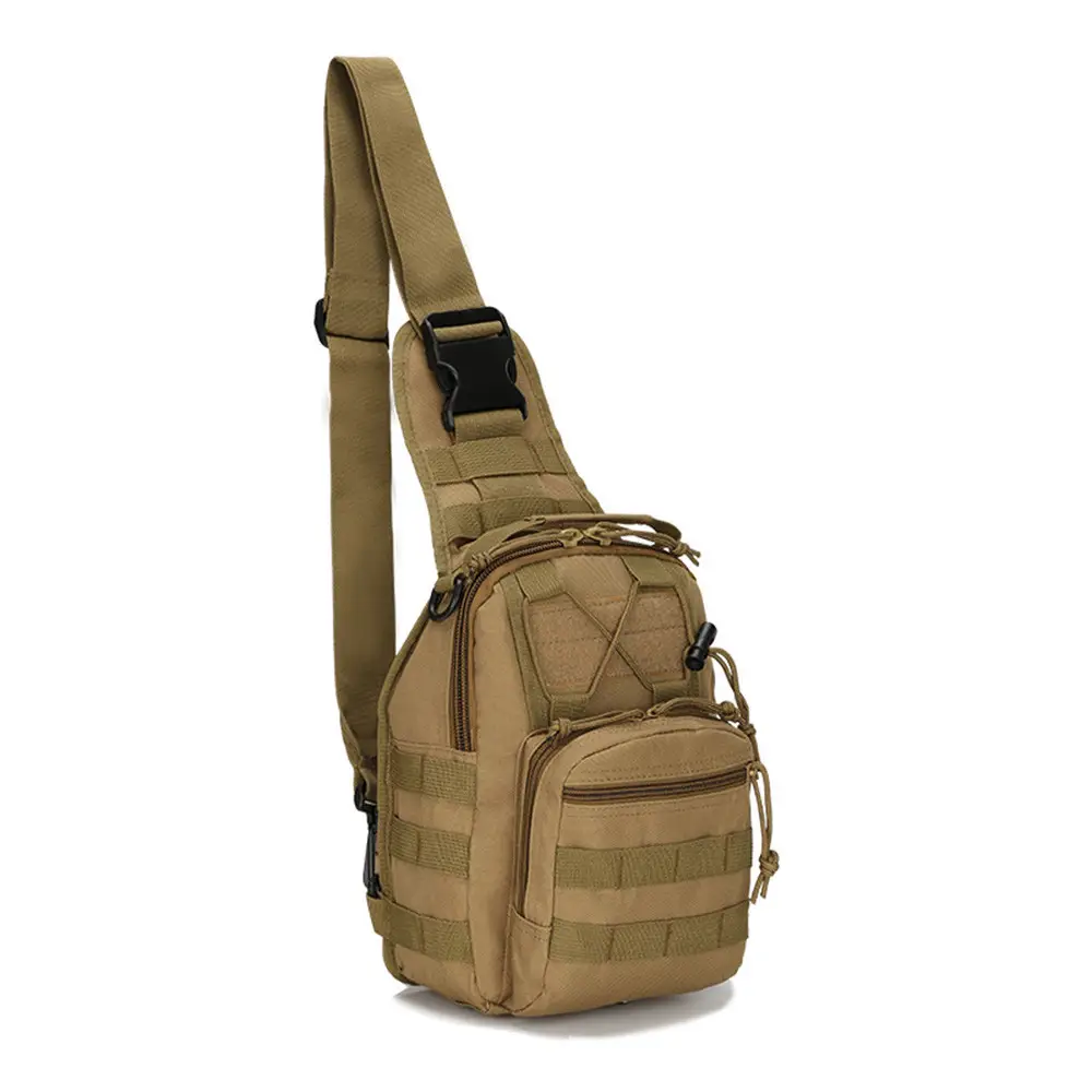 Рюкзак тактичний однолямковий Tactical із системою MOLLE 5 л Койот (095 coyote) - фото 1