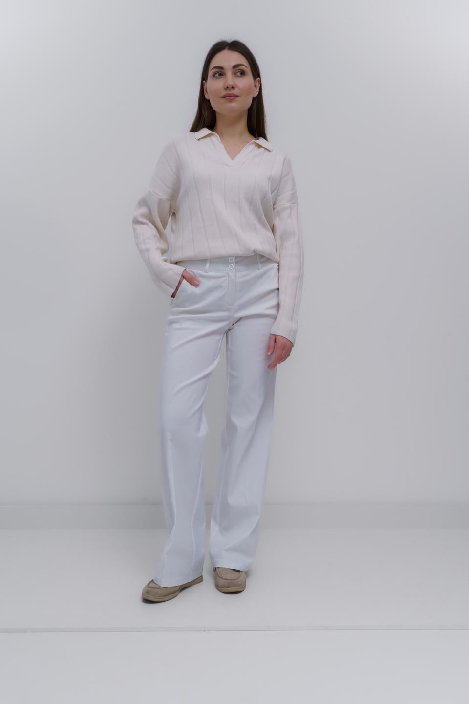 Штани жіночі UT BR300 р. 46 Молочний (24488074)