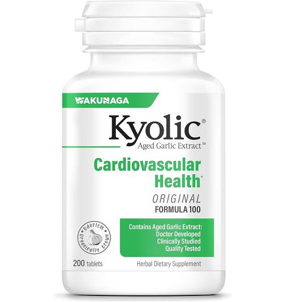 Комплекс для профилактики давления и кровообращения Kyolic Aged Garlic Extract Cardiovascular Health Original Formula 100 200 таблеток (000020941)