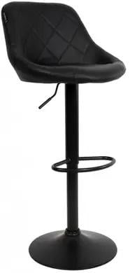 Барный стул со спинкой Bonro B-074 Черный (47000041mili)