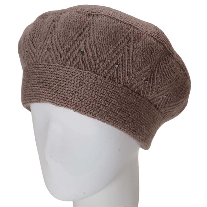 Берет жіночий Lirus Люся подвійний Темно-пудровий (131961)