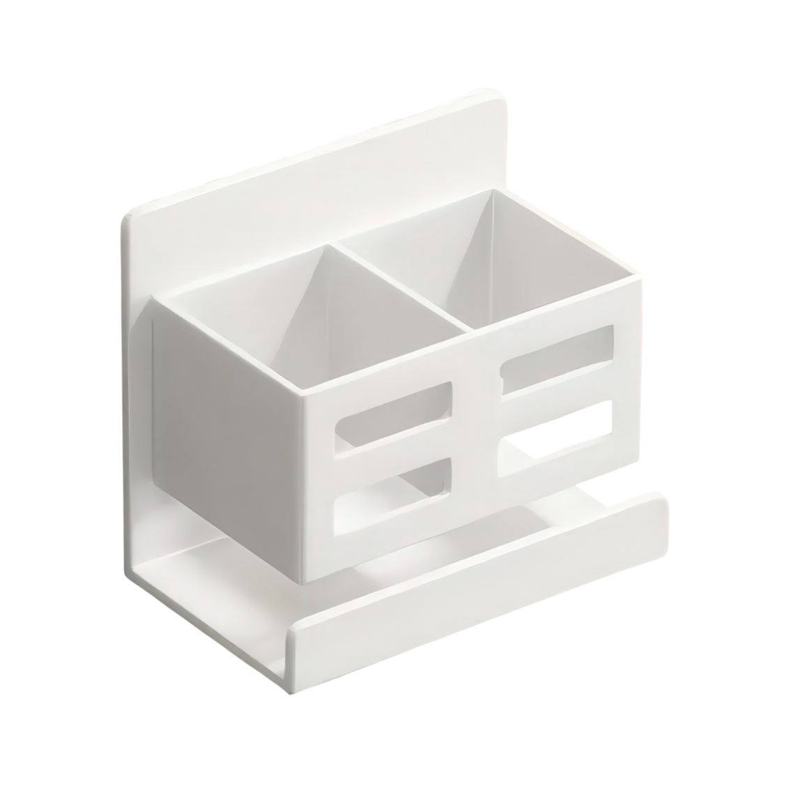 Полочка органайзер самоклеящаяся для ванной и кухни Белый