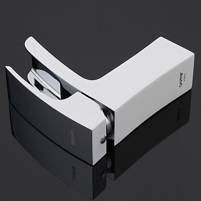 Смеситель для умывальника Gappo G1007-30 Белый/Хром (1033996) - фото 8 Смеситель для умывальника Gappo G1007-30 Белый/Хром (1033996) - фото 8