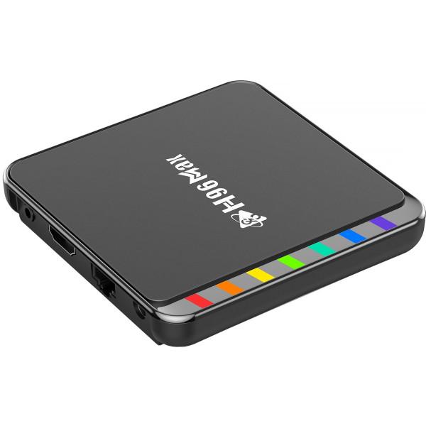 Смарт-приставка для телевізора H96 MAX W2 2/16 Гб Amlogic S905W2 Android 11 WiFi 2,4G+5G BT5,0 LAN:100M Black (W2_2GB/16GB) - фото 9