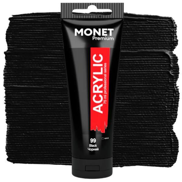 Акрилова фарба Monet 99 75 мл Чорний (7505199) - фото 1 Акрилова фарба Monet 99 75 мл Чорний (7505199) - фото 1