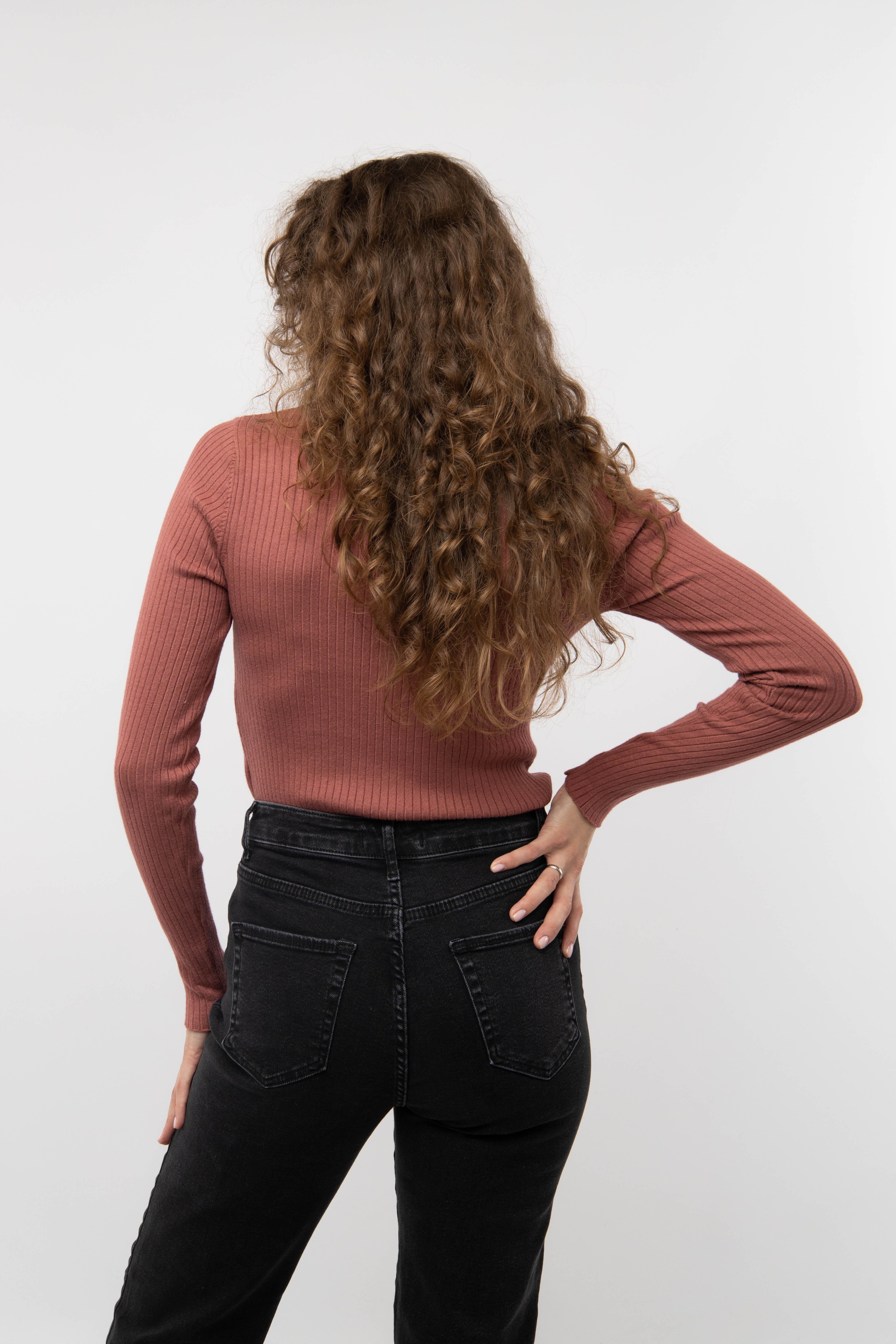 Гольф женский с длинным рукавом ЦБ-00233056 р. 48 Терракотовый (SKT000940478) - фото 3 Гольф женский с длинным рукавом ЦБ-00233056 р. 48 Терракотовый (SKT000940478) - фото 3