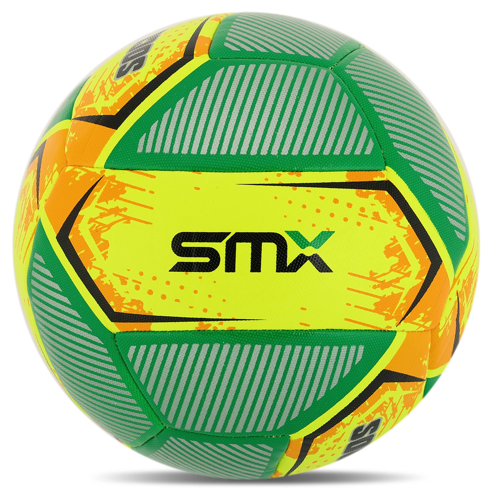 Мяч футбольный ламинированный SOCCERMAX HYBRID FB-4120 гибридная сшивка PU №5 Желтый-зеленый (FB-4120_Желтый-зеленый) - фото 2