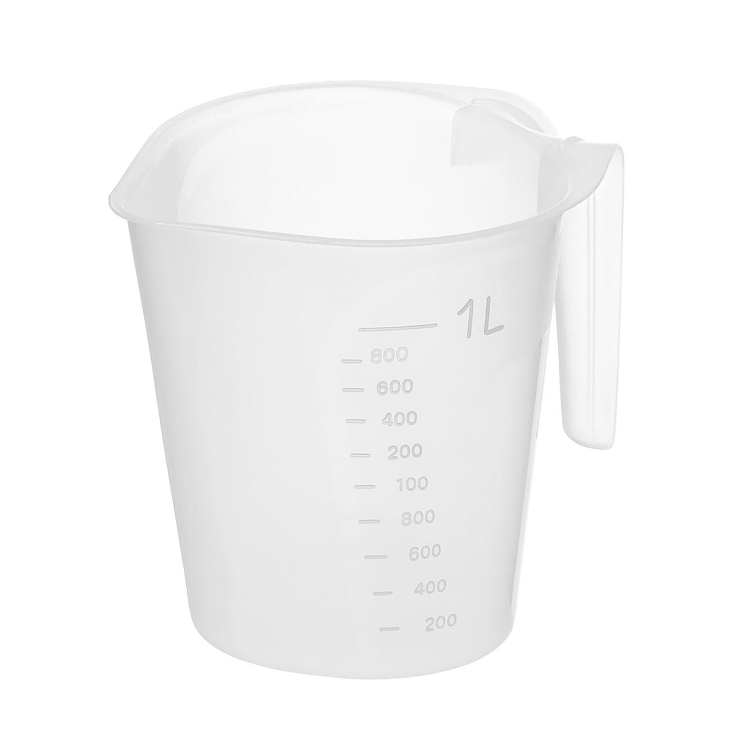 Мерный стакан пластмассовый с ручкой для пищевых продуктов 1000 мл Прозрачный