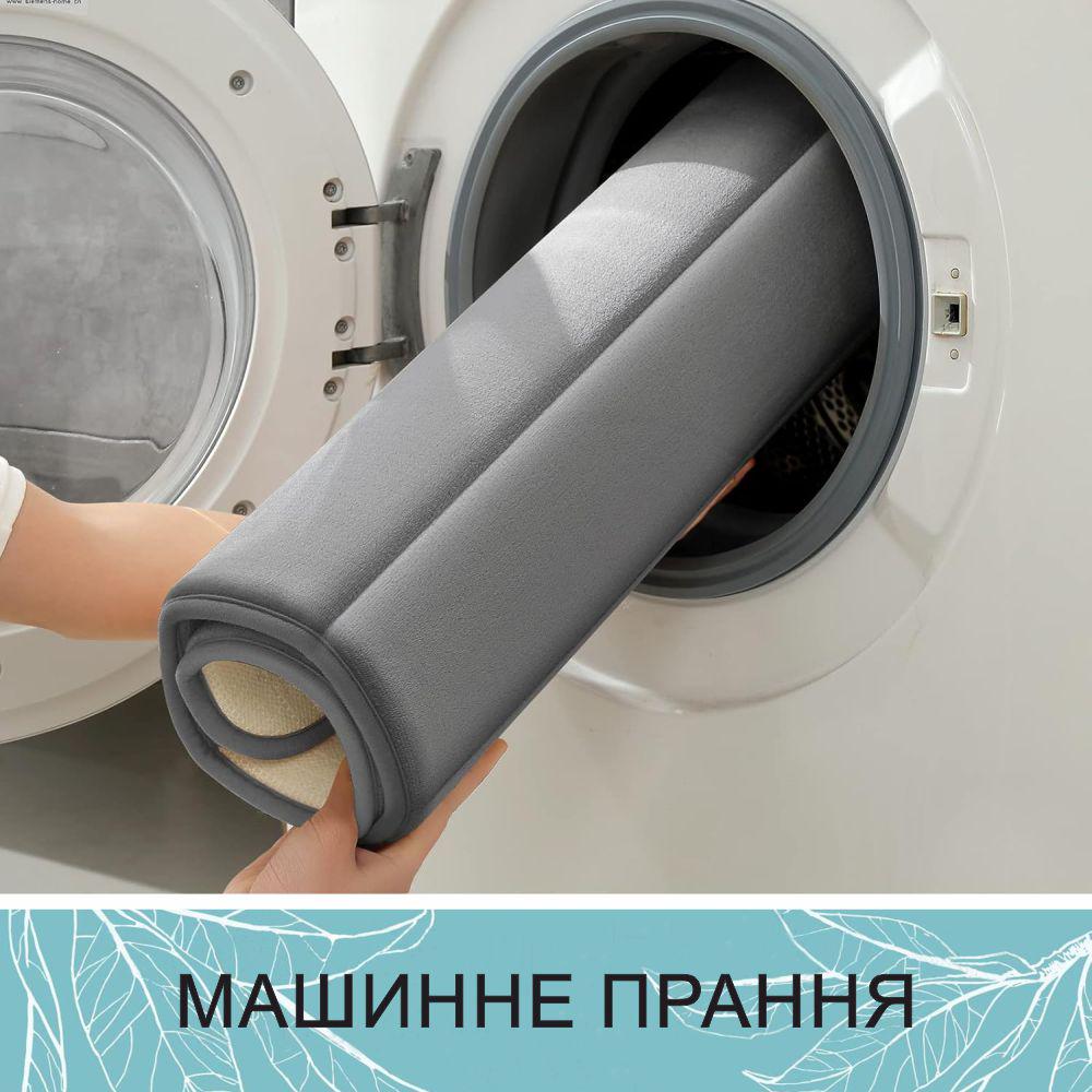 Коврик для ванной комнаты с эффектом памяти 40х60 см Серый (140219) - фото 6