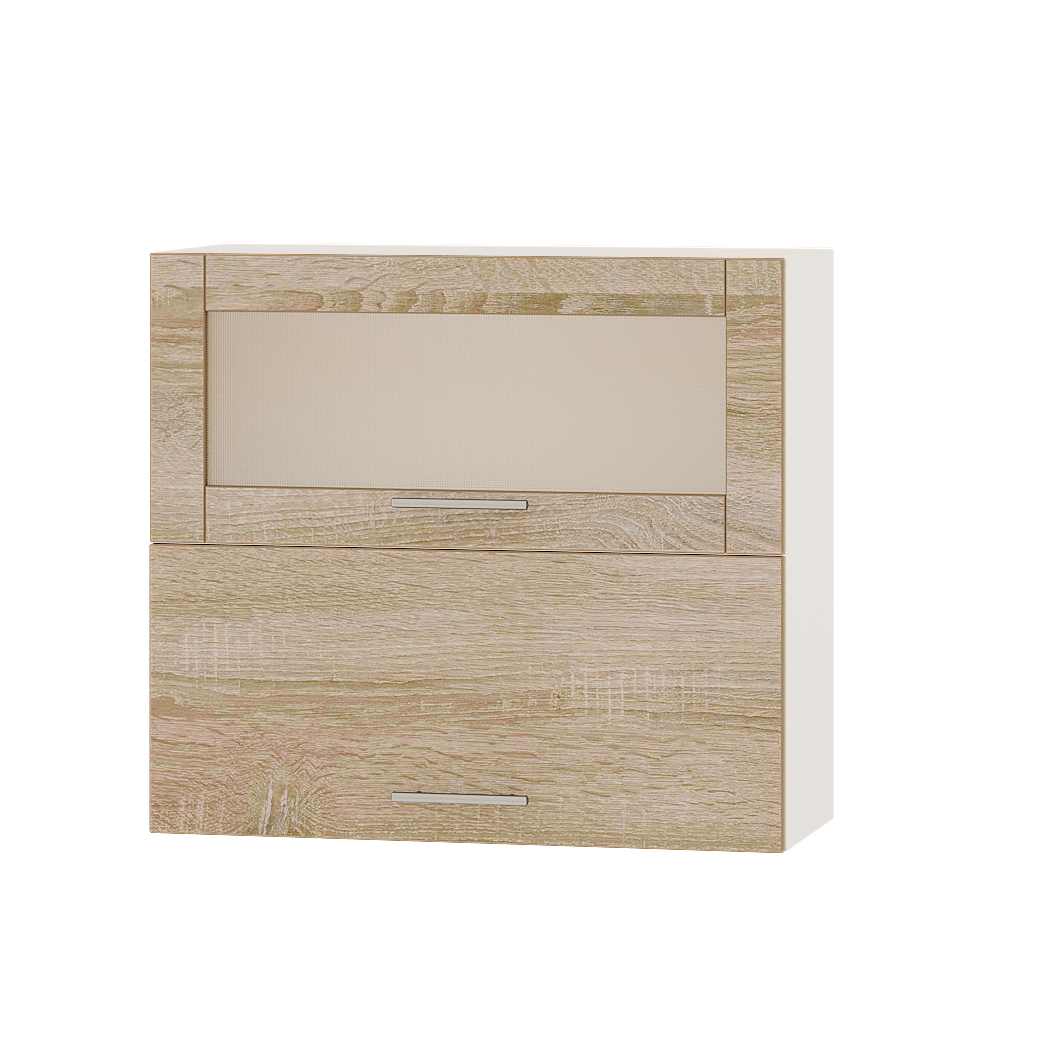 Шкаф верхний Эверест Оптима модуль Верх ВВГ14-800 80х30х72 см Дуб Сонома/Белый (01766)