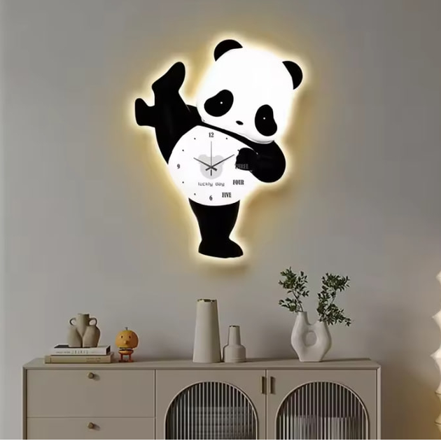 Часы настенные с LED подсветкой Super Panda