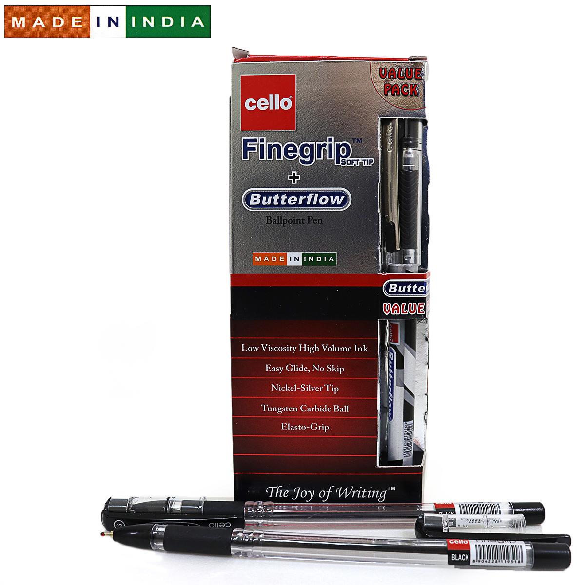 Ручка Cello Finegrip Butterflow 0,7 мм 12 шт. Червоний (MTT-182691) - фото 2 Ручка Cello Finegrip Butterflow 0,7 мм 12 шт. Червоний (MTT-182691) - фото 2