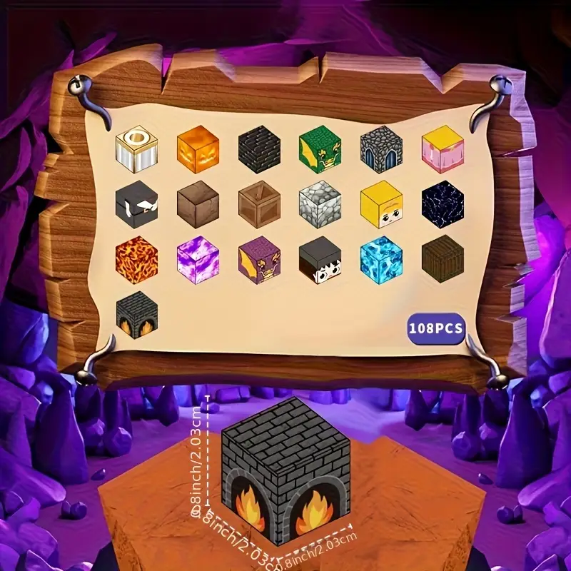 Конструктор магнитный Minecraft Подземелье замка 108 шт. (2698989461) - фото 6 Конструктор магнитный Minecraft Подземелье замка 108 шт. (2698989461) - фото 6