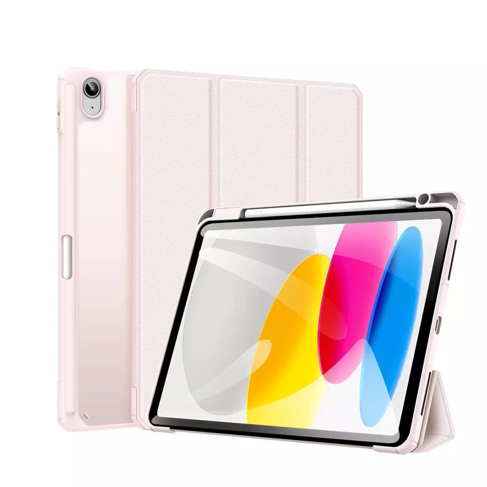 Чехол-книга для планшета Dux Ducis Toby Series для Apple iPad 10 gen 10,9" 2022/11" 2025 Pink (6934913034231) - фото 3 Чехол-книга для планшета Dux Ducis Toby Series для Apple iPad 10 gen 10,9" 2022/11" 2025 Pink (6934913034231) - фото 3