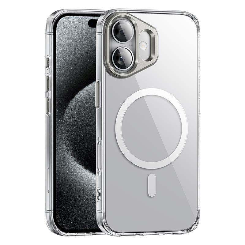 Чехол для телефона HOCO для iPhone 16 Vip magnetic protective case (AS11) Прозрачный - фото 2 Чехол для телефона HOCO для iPhone 16 Vip magnetic protective case (AS11) Прозрачный - фото 2